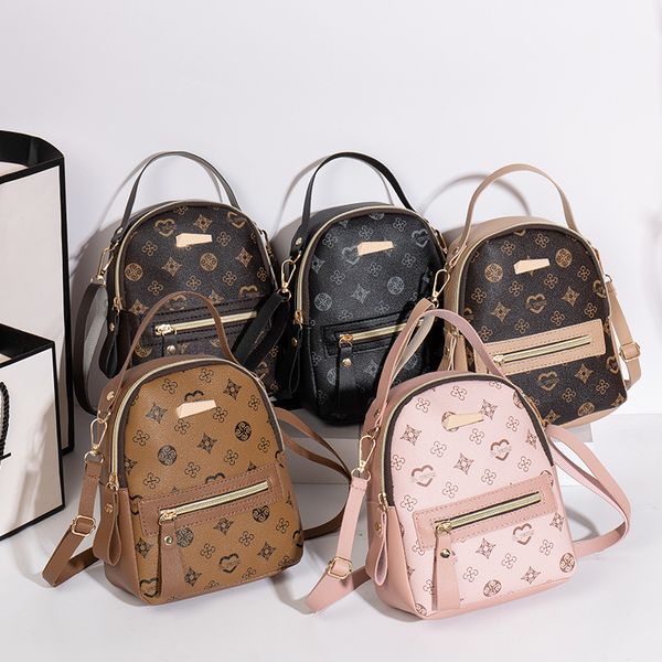 Damen-Schulrucksack, Taschen, PU-Leder, kleiner Mini-Rucksack, multifunktionale Damen-Handytasche für Damen, Mochilas