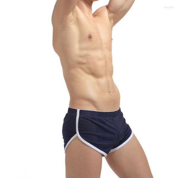 Unterhosen Mode Mann Sexy Nylon Boxer Shorts Lustige Höschen Männlich Homosexuell Penis Beutel Nachtwäsche Jockstrap Bulge Unterwäsche