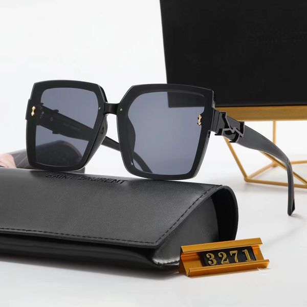 occhiali da sole firmati di lusso per uomo donna uomo stile cool moda calda classico occhiali da sole con montatura quadrata designer con lettere