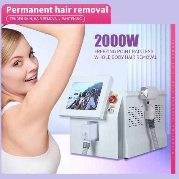 2024 808 nm Laserdiode professionelle Haarentfernungsmaschine Ice Platinum 808 nm Haarentfernungsmaschine für Frauen