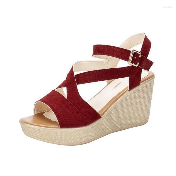 Sandálias Roma Slingback Style Style para mulheres Plataforma de salto alto Plataforma 8 cm de verão Sapatos de rebanho Party Party Gladiator sandalias