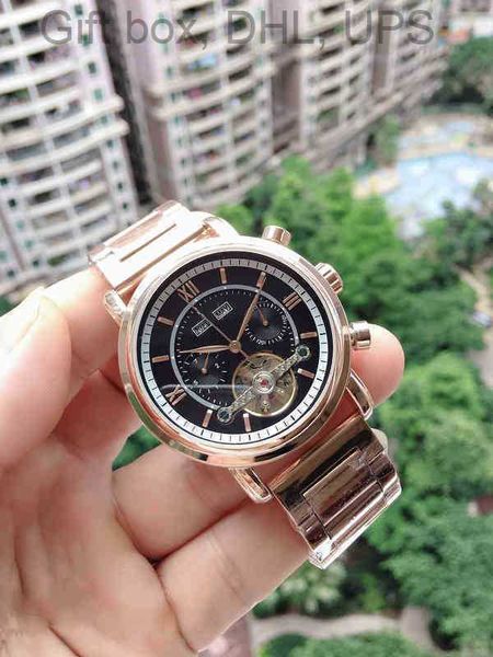 Хорошая продажа 316 Fine Steel Business Business Winding Superclone Baida Mechanical Tourbillon Watch Belt по той же цене 2 IK90