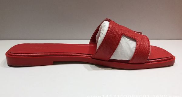 Mode 2021 Marke wonen Sandalen große Größe 35-42 Flip-Flops rote Sandalen mit Gummisohle mit Netzgummiband Damen Hausschuhe D88