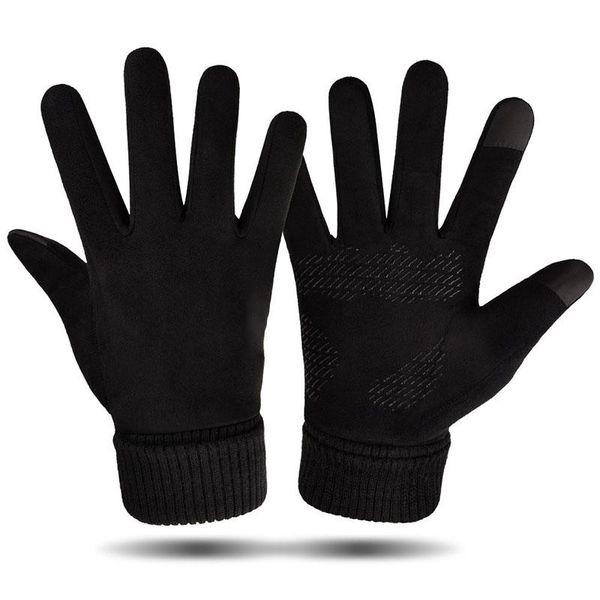 Велосипедные перчатки зимние ветропролистые водонепроницаемые теплые женщины Мужчины на открытом воздухе сгущают рукавицы.