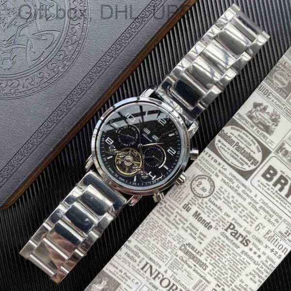 Função de banda Super torque completo Aço mecânico Flywheel Watch Baida Men's Modern Fashion Business Style está completo i3mg