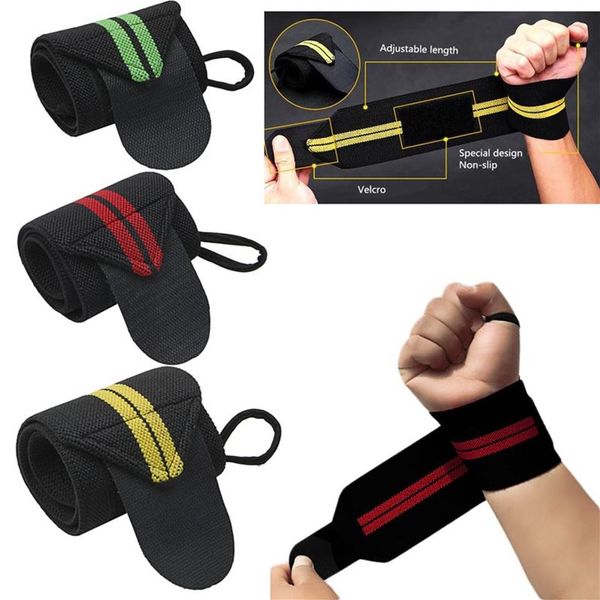 Sollevamento pesi con le bande di addestramento sportivo da bracciale da polso da polso cinguetta per cinturini per la palestra di powerlifting fitness260x