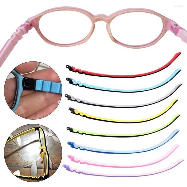 Armações de óculos de sol Óculos de silicone Crianças Óculos de dente único Braço Armação de óculos Perna Acessórios Óculos
