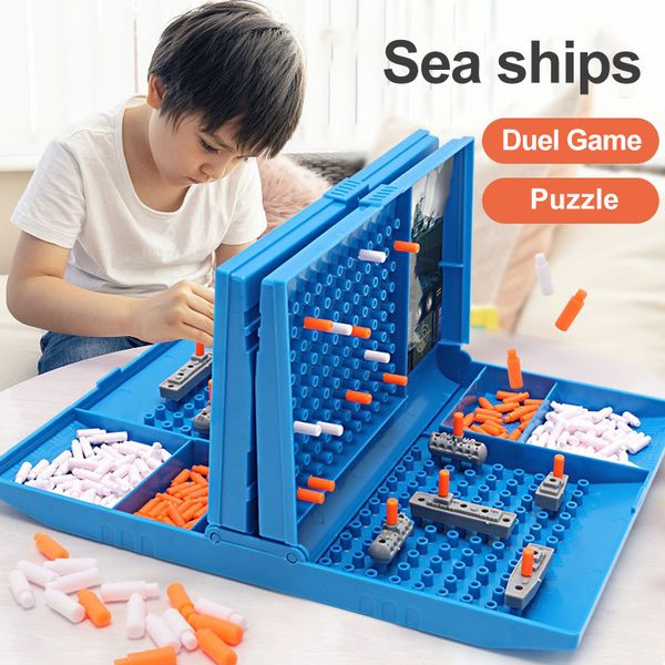 Sports Toys Savaş Gemisi Moeli Oyunu Kooperatif Deniz Satranç The Sea Battle Aile Gemi Uçakları S çocuklar için 230323
