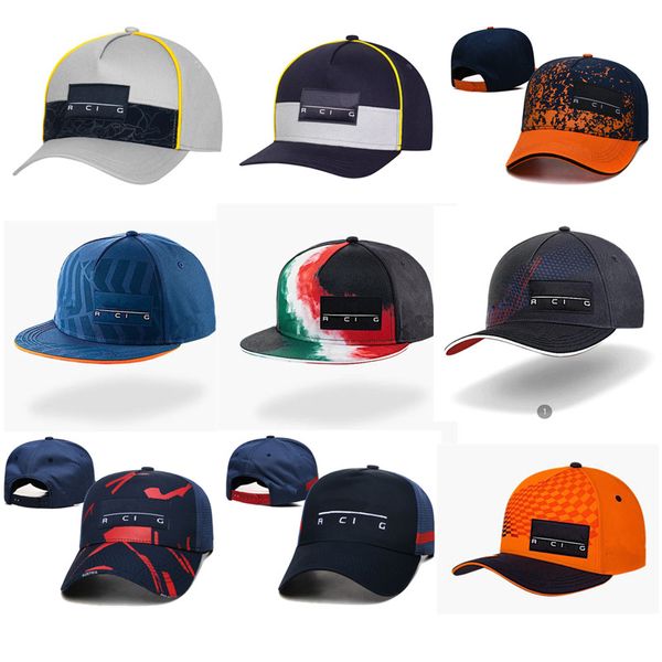 Nuovi cappelli da corsa di Formula 1 Team Cappello a tesa piatta Designer Casquette Caps Ricamato Car Uomini e donne Cap Merchandise Cappelli unisex