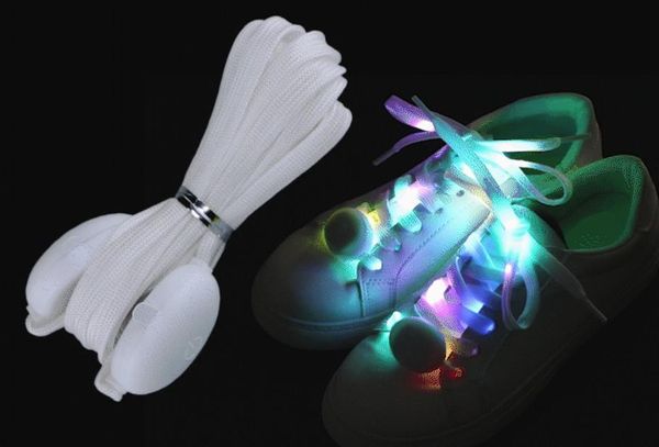 LED SHOELACES LIGADOS ANOUNOS DE NYLON SLAPOS COM FAVORES DE GRANÇA DE PARTES CONVERDIM