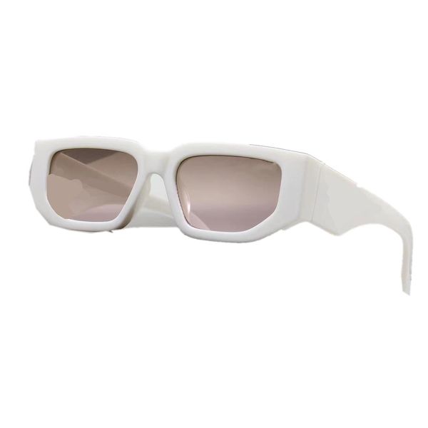 Óculos de sol para homens com grandes vidro de designer de quadros praia street street UV Protection lentos de sol requintado com óculos de sol elegantes Retângulo de designer feminino PJ067 B23