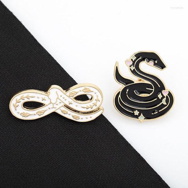 Broches Fashion Cartoon Snakes esmalte para mulheres Meninas Bis de lapela de lapela de lapela de lapela Acessórios para joias de joias de amigos Presentes