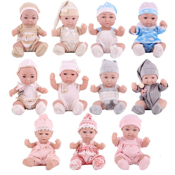 Bambole 11 pollici Reborn Baby Doll Bebe Morbido silicone 30 cm Kit fai da te Adorabile Babbo Natale Vestito Occhi grigi Ragazze del bambino Giocattoli per bambini 230323