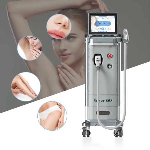 Articoli di bellezza Zaffiro Platino 808nm Diodo Laser Depilazione 808 Diodo Depilazione Macchina per salone di bellezza facciale Attrezzatura per salone