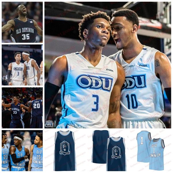 Costura de camisa de basquete do Old Dominion Monarchs