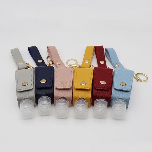 Garrafas de armazenamento 10pcs 30 ml Mini -desinfetante de mão vazio Soldador de mão dividido Gel de lavagem de garrafas portátil com chaveiro