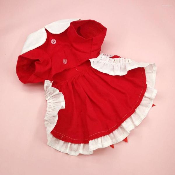 Trajes de gato Pet Lolita Dress Supply Supply Colar de boneca de colarinho Bowknot Princess Supplies