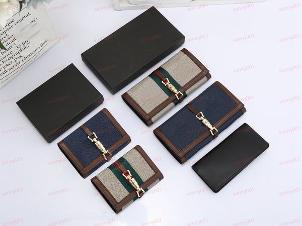 2 pçs carteira longa designer bolsa curta dobrável fivela porta-passaporte carteiras personalizadas sacos de armazenamento de cartões de visita de luxo