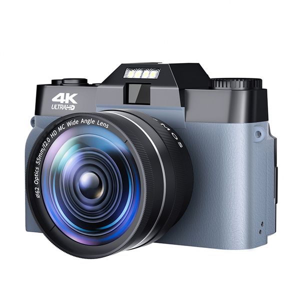 Câmeras digitais Lente RO 4K Câmera de câmera Selfie Camercorder 48MP VLOG VLOG WEBCAM VIDE VIDE VIDEME