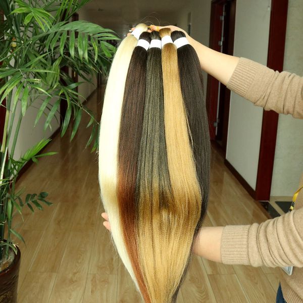 Expressão ombre tranças ez cabelos de trança fácil kanekalon pré -estique o cabelo de cabelo de cabelo de cabelo de cabelo de crochê afro