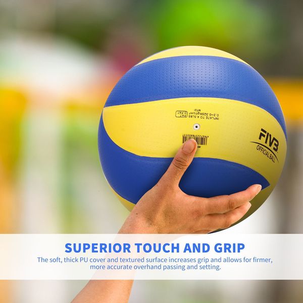 Balli Dimensione del marchio 5 PU Soft Touch Volleyball Match ufficiale MVA300 S ALLA allenamento interno di alta qualità 230322