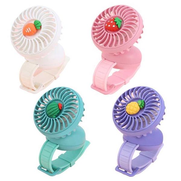 Summer Kids Mini Carry Fan Fan Fan Small Personal Lovely Toys Легко в использовании Plasticcolor