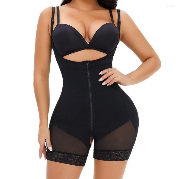 Intimo elasticizzato e modellante da donna Fajas Colombianas Allenatore per la vita delle donne Body Shaper BuLifter Controllo della pancia Corsetto dimagrante Cintura dopo il parto Pantaloncini della tuta