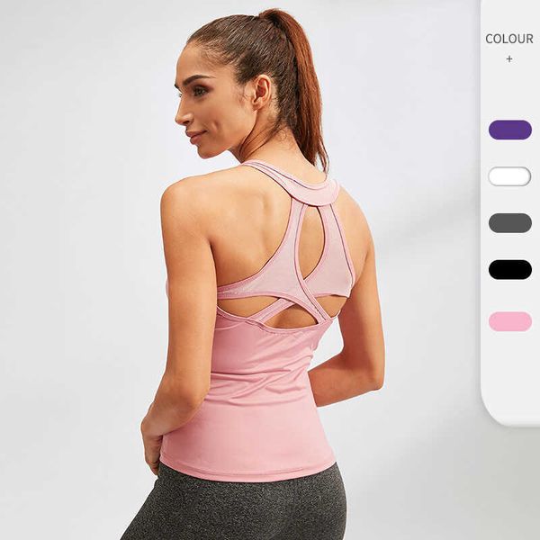 Camisoles Tanks Женская синглетная рубашка для йоги фитнес -вершины.