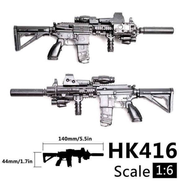 Scala all'ingrosso Mini Gun Model M134 MG42 AK47 98K Fucile Puzzle Mattoni da costruzione Assemblaggio Arma Scena Sandpan Gioco Giocattolo