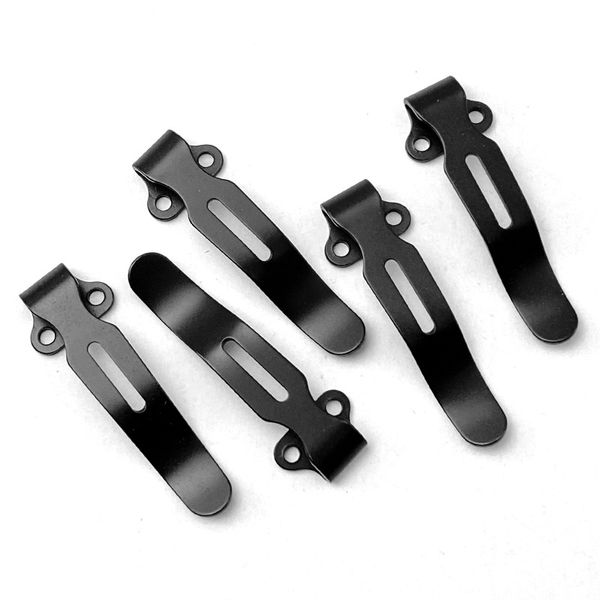 300pcs Gadgets ao ar livre 4 Cor de bolso de aço inoxidável CLIP de faca para benchmade Bugout 535 Faca dobrável bainha da cintura Clipes Back