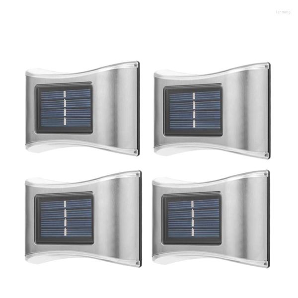 Lampada da parete 6 LED Solar Outdoor Garden Lights Sconce esterno per terrazza Balcone Recinzione Street Decorativo