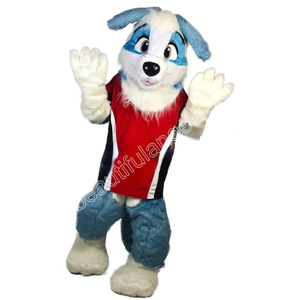 Costume da mascotte per cani carino personalizzato, personaggio dei cartoni animati, completo di Halloween, per adulti, festa di compleanno, vestito da esterno di beneficenza