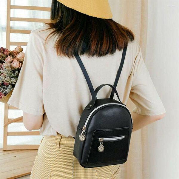 Школьные сумки мода Pu Женщины плечи маленький рюкзак мини -кошелек мобильный телефон мессенджерный сумки для девочек на плече рюкзаки
