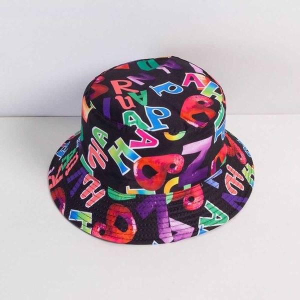 Chapéus de aba larga Chapéus de balde Panamá Carta de animal Prind Pisherman Hat Summer Sun Hats For Mull Men Men reversível Cap mulher Sun Hat 2023 G230323