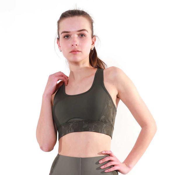 Canotte Serbatoi 2022 Commercio All'ingrosso Camouflage Stringer Donne Yoga Reggiseno Fitness Halter Sport Top Reggiseno Sportivo Personalizzato Z0322