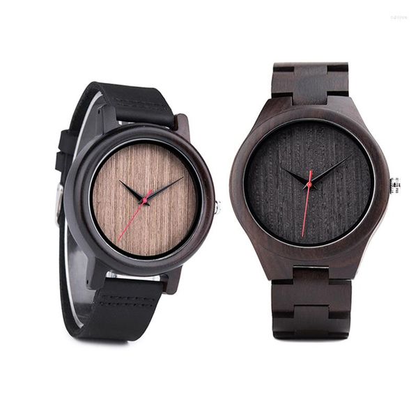 Avanadores de punho Dodo Deer de madeira de madeira de veado assistir o quartzo analógico vintage exclusivo gravação masculina personalizada B10-1 B18-1