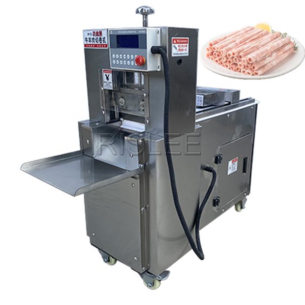 110V/220V Automatische Schneidemaschine für gefrorenes Fleisch, Wurst, Rindfleisch, Hammelfleisch, Rollenschneidemaschine