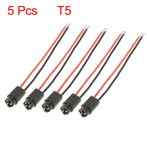 Aydınlatma Sistemi 2/3/5/8/10 PCS T5 LED Soket Lambası Gösterge Göstergesi Işık 2 Telli Ampul Kablo Demeti Konnektörü Araba için Değiştirme