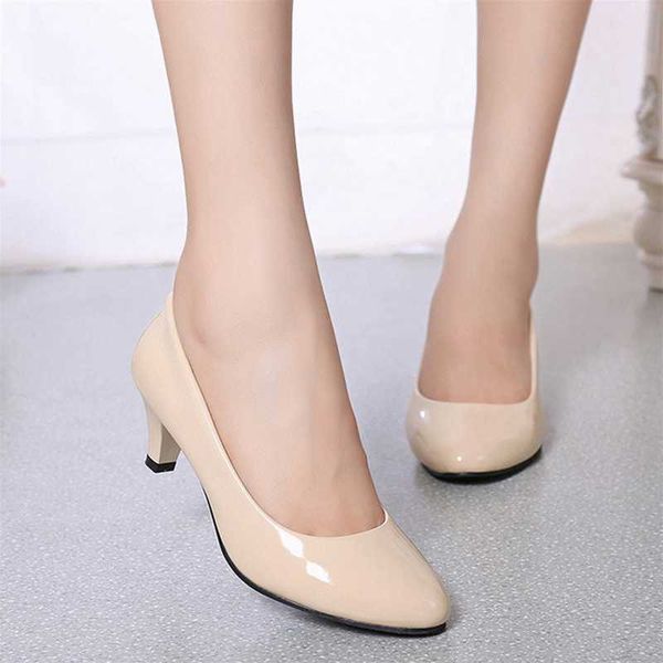 Kleid Schuhe Weibliche Pumpen Nude Flach Mund Frauen Schuhe Mode Büro Arbeit Hochzeit Party Schuhe Damen Niedrigen Absatz Schuhe Frau herbst AA230322