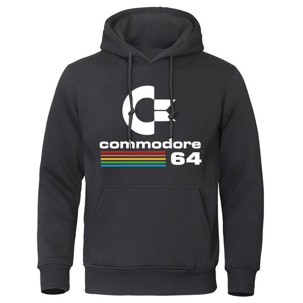 Felpe con cappuccio da uomo Felpe Moda Uomo Tuta Autunno Inverno Felpa con cappuccio da uomo Felpe Commodore 64 Cool Man Abbigliamento Felpe con cappuccio manica lunga Marca Tops 230323