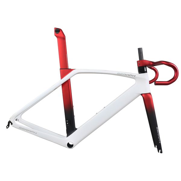 Quadro de bicicleta de freio aerodinâmico de aro vermelho metálico TT-X35 Fibra de carbono T1000 BB86 Suporte inferior Disponível Tamanho 47/50/52/54/56/58/60cm