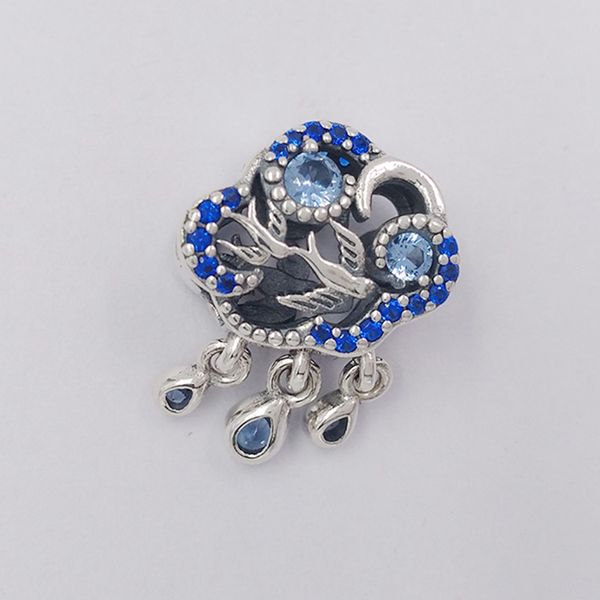 Cloud Swallow Charm 925 Стерлинговая серебряная пандора Моменты для Дня Благодарения Fit Charms Beads Браслеты Ювелирные изделия 792569C01 Энди Джевел