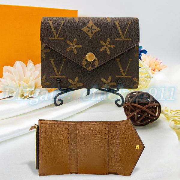 Brown Flower RosieVictorine Wallet - Luxury rosalie coin purse price with Card Holder, Keychain, and Shoulder Strap for Men and Women - Designer Purposes for Travel and Everyday Use (M41938)