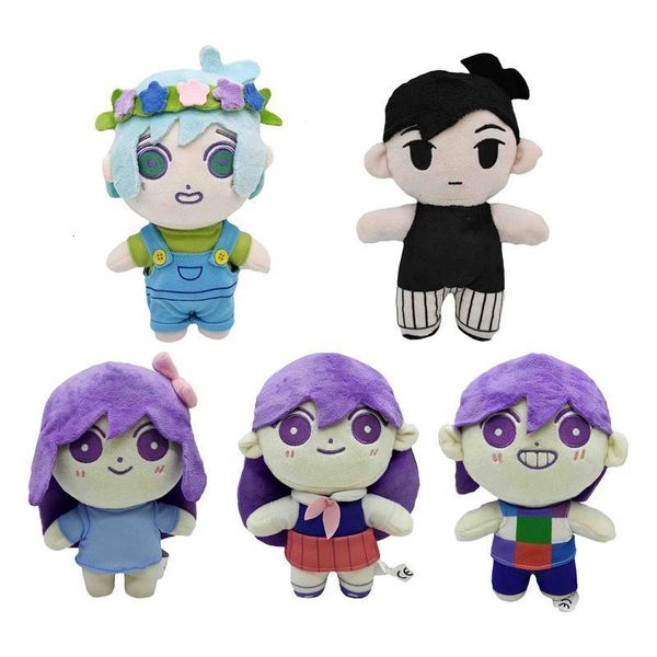 Плюшевые куклы Omori Doll Cartoon Facked Pillow Toy Ies Figure City Gifts Cosplay Props Game Omori Sunny Toys 230323