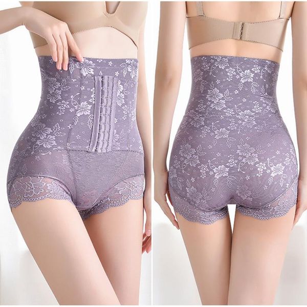 Shapers feminino Mulheres Modelas corporais Hips Slimming Pants Brevent Back-Off Pull-Off High-Bedy Panties Feminino Printing Waist Trainner