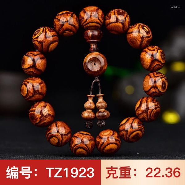 Strand Collection Full Of Faces To Ghost Eyes X Pattern 15 Hainan Huanghua Pera Hand String Men And Women's Gold Buddha Beads Solitario