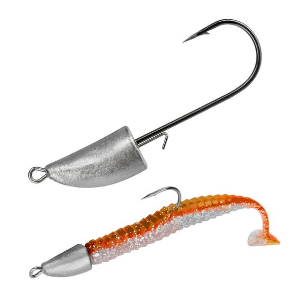 Ami da pesca 5 pz / lotto Ami da pesca a testa jig pallottola 3.5g 5g 7g 10g 14g 20g Amo spinato Offset Worm Hook per Bass Fishing P230317