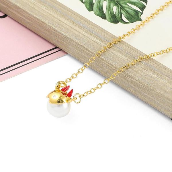 Halsband Anime Kettensäge Mann Halskette Kette Hohe Qualität Anhänger Schmuck Gold Farbe Perle Collares Frauen Geschenk