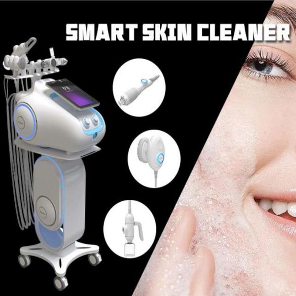 Intelligente 6 in 1 macchina per dermoabrasione Jet Peel viso ossigeno spray iniettare martello freddo pori puliti idro viso pulizia profonda Aqua Peeling attrezzature per la bellezza del viso