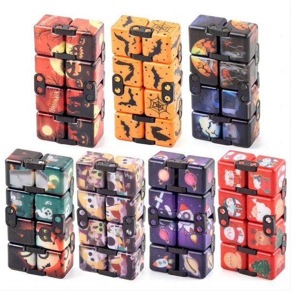 Fidget Toys Infinity Magic Cube, quadratisches Puzzle, sensorisches Spielzeug, lindert Stress, lustiges Handspiel